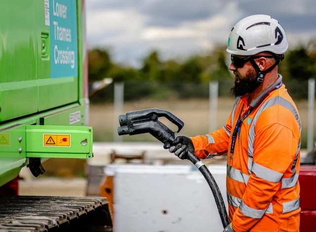 Lower Thames Crossing leads the way with zero-emissions construction equipment